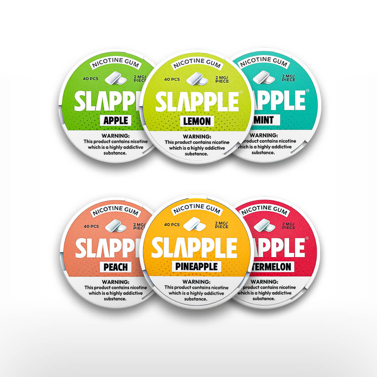 Chicle Con Nicotina Slapple 2mg Con 40 Unidades Masticable